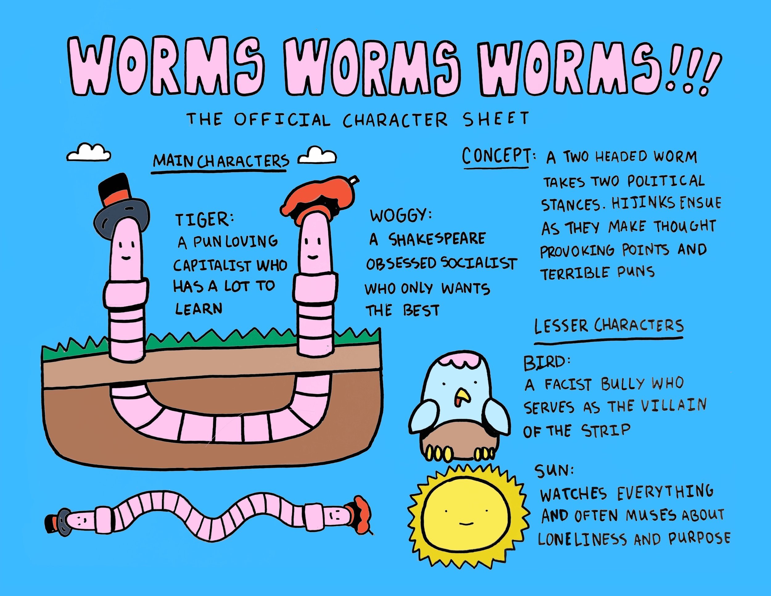 WORMS WORMS WORMS web comic