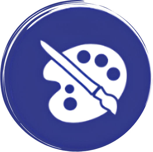 The Artist icon — a paint palette and brush, representing creating expressions that help people see, feel, or understand in new ways.