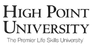 High Point University logo in black color.