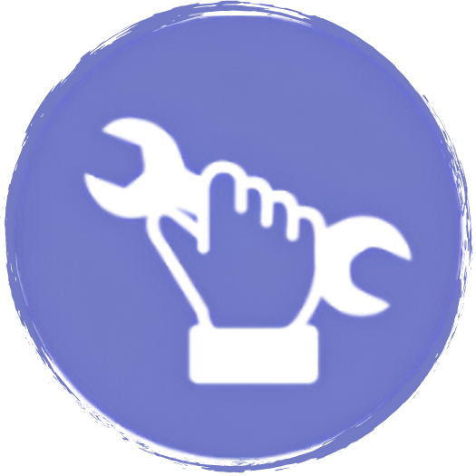 The Builder icon — a hand holding tools, representing turning novel ideas into tangible products, prototypes, and solutions.