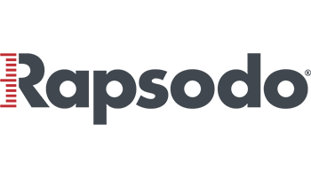 Rapsodo logo with black background