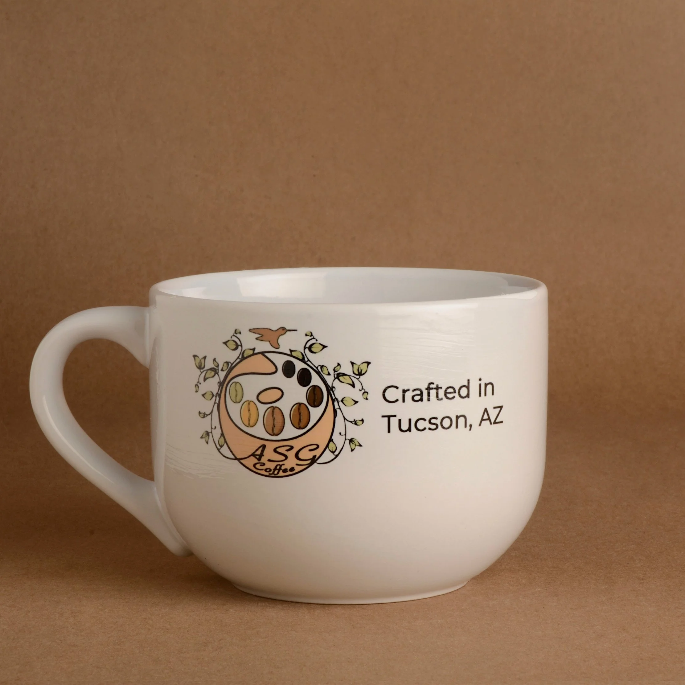 ASG Coffee | Cappuccino Cup and Gift Box | Stylized Cappuccino Cup Souvenir - Back of Cup.jpg