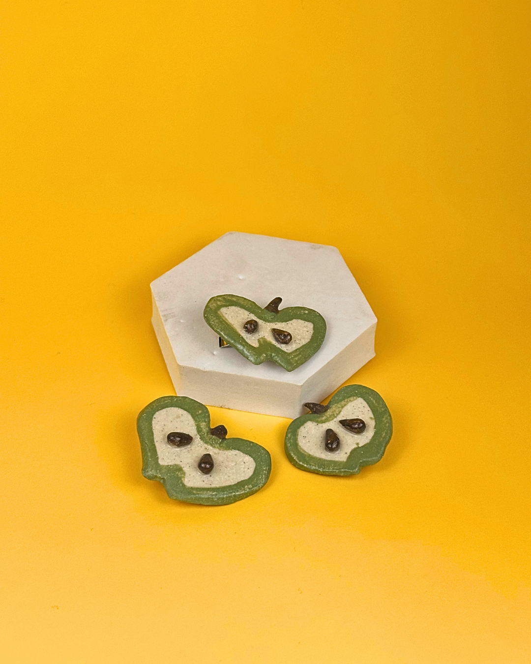 Green Apple Hairclip