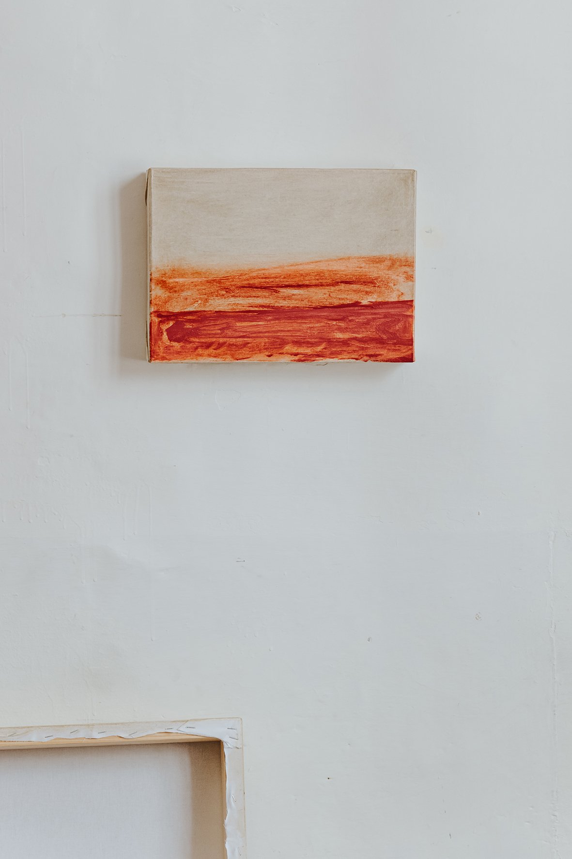 red | olio su tela 25x35
