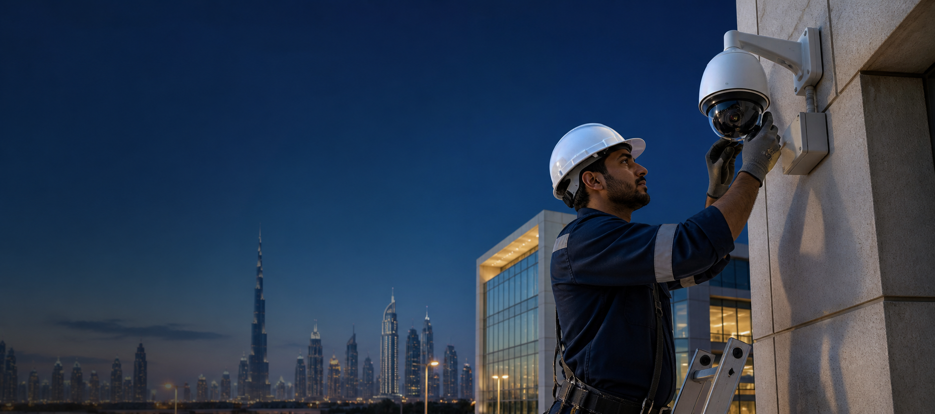Professional CCTV camera installation and security system service for villas, offices, shops and warehouses across the UAE