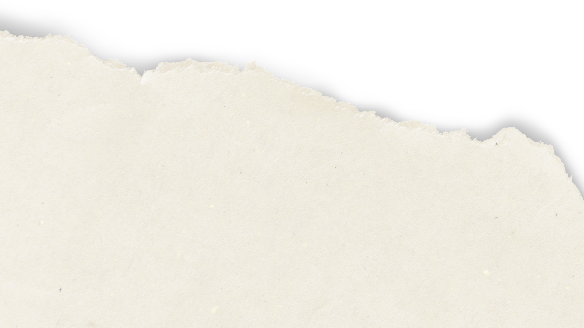 Close-up of torn paper with jagged edges against a black background.