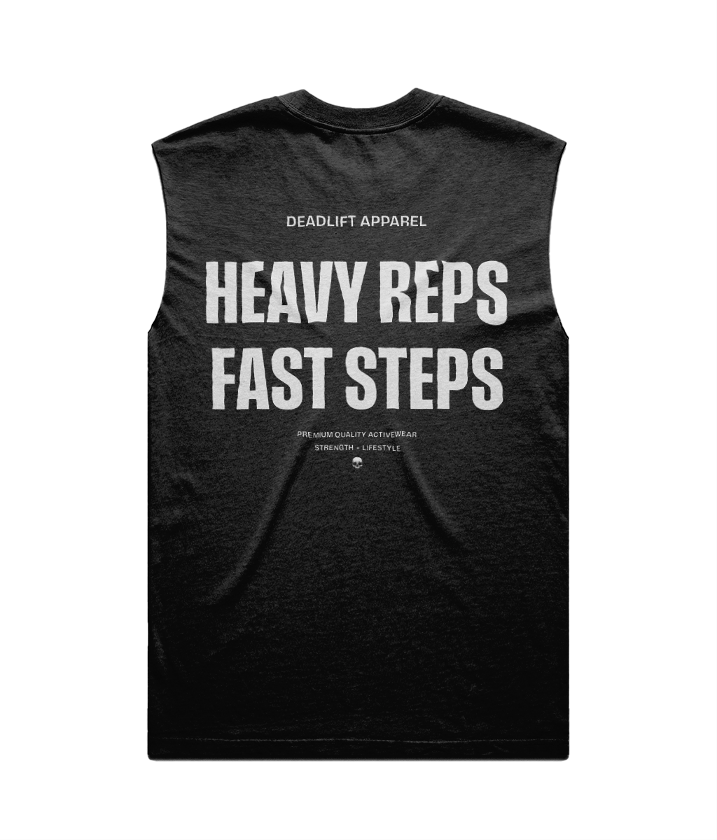 LIFT / RUN (Dark) - Men’s Oversized Tank - Back