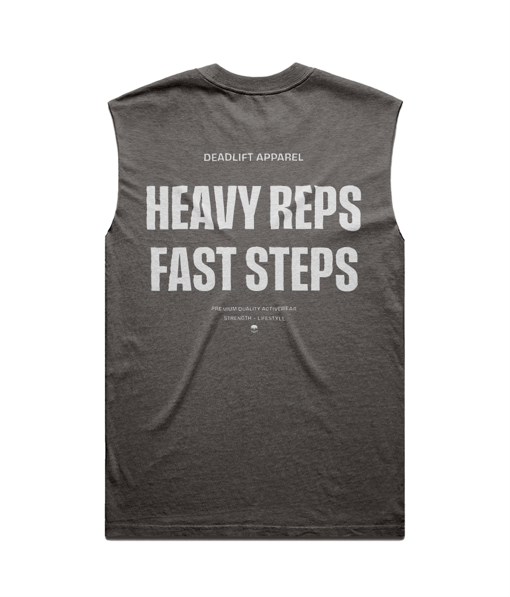 LIFT / RUN (Dark) - Men’s Oversized Tank - Back