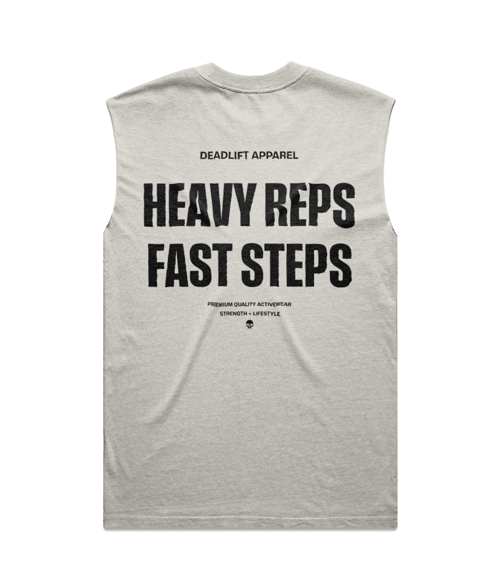 LIFT / RUN (Light) - Men’s Oversized Tank - Back