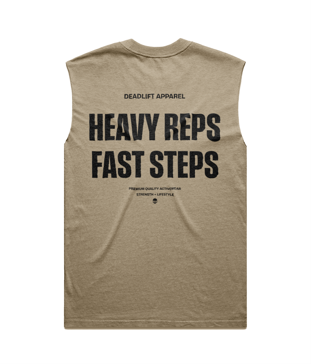 LIFT / RUN (Light) - Men’s Oversized Tank - Back