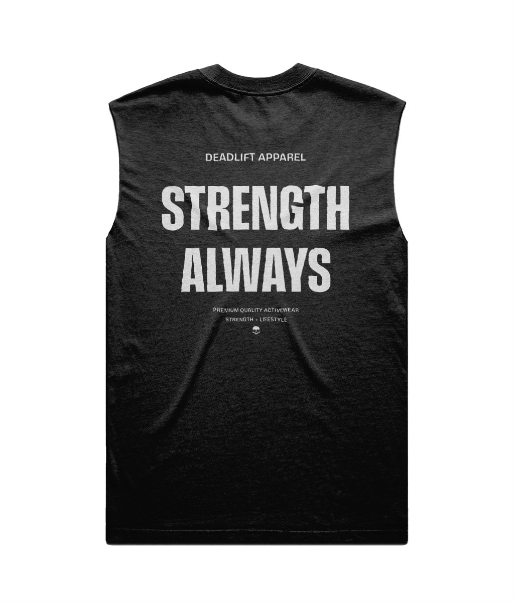 Strength Always (Dark) - Men's Oversized Tank -Back