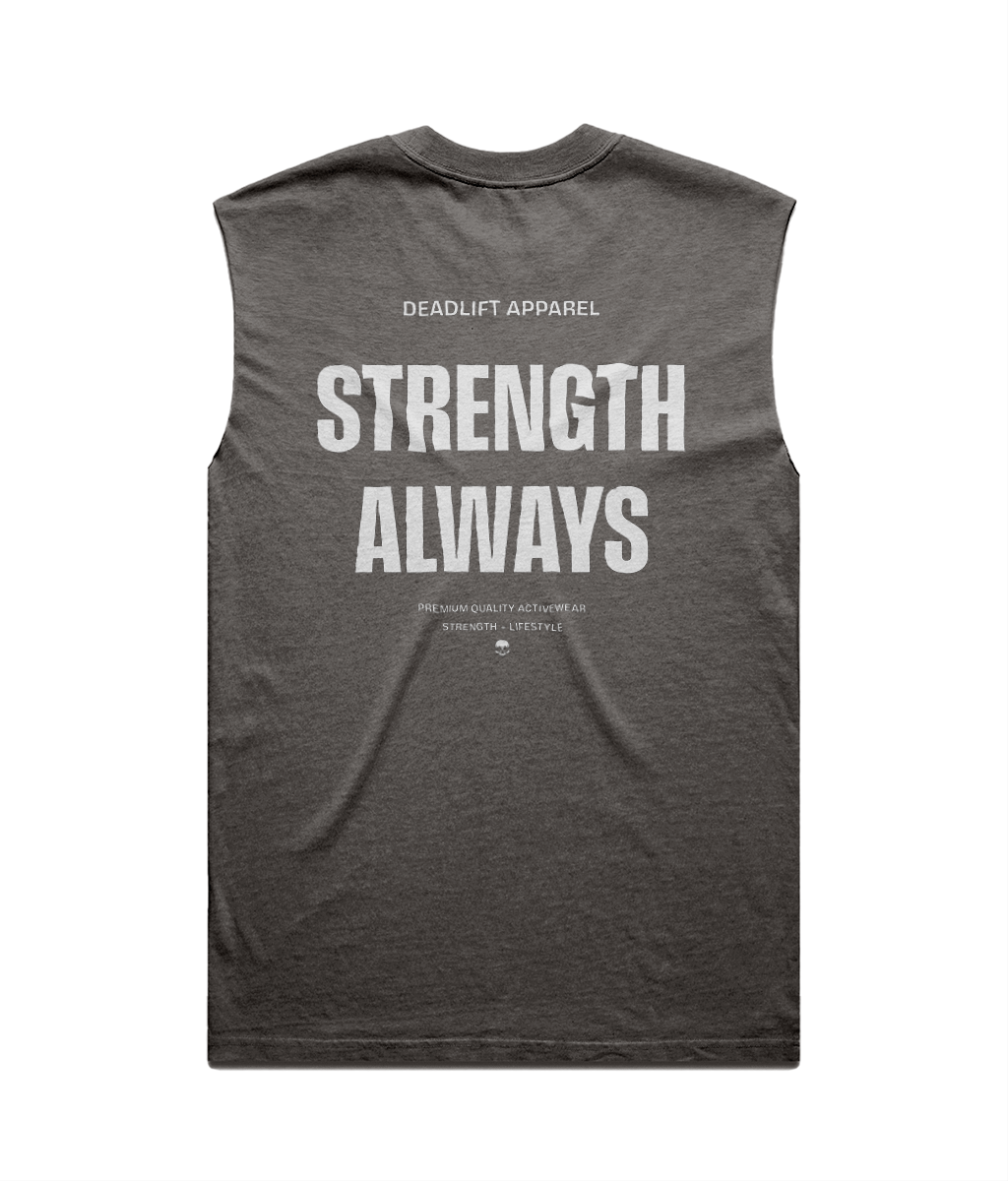 Strength Always (Dark) - Men's Oversized Tank - Back