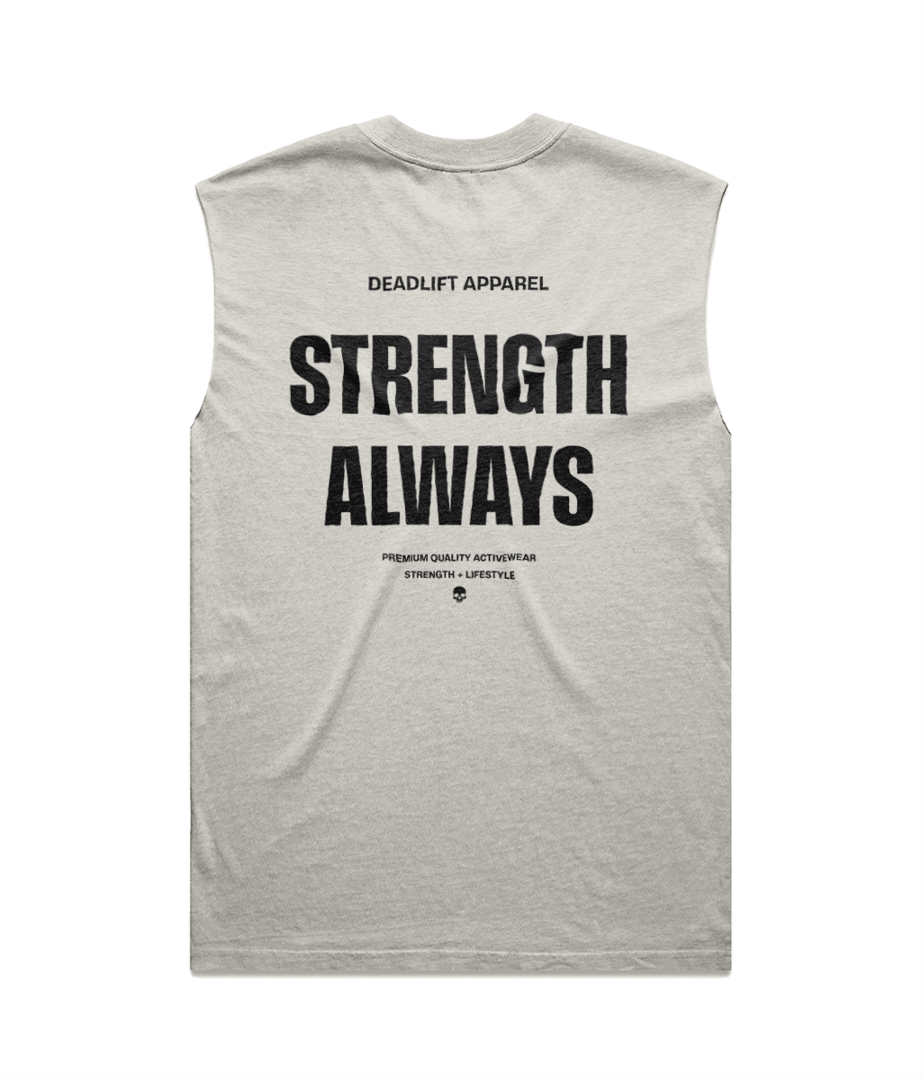 Strength Always (Light) - Men's Oversized Tank - Back