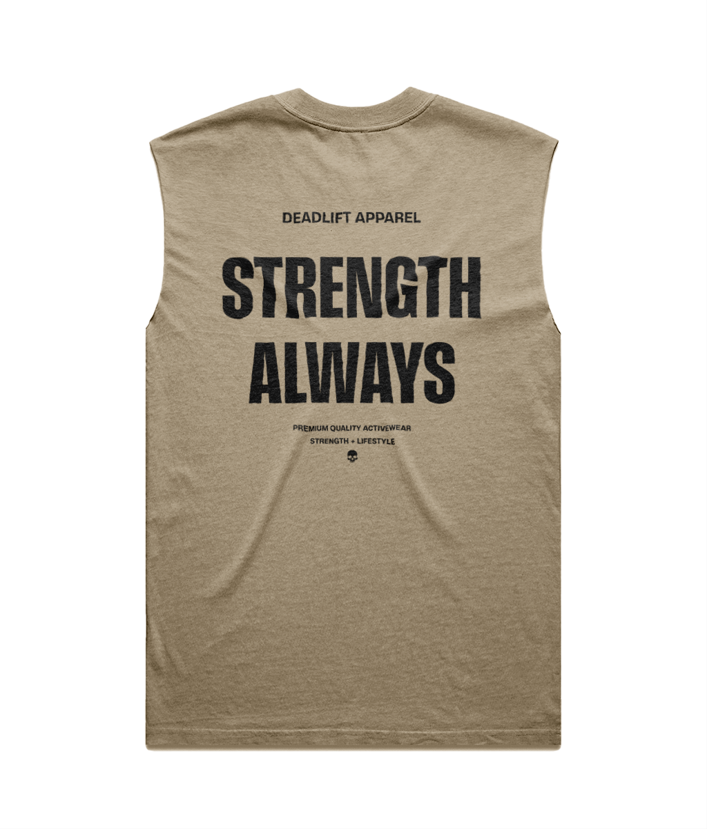 Strength Always (Light) - Men's Oversized Tank - Back
