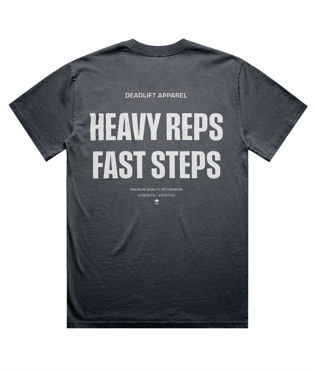 LIFT / RUN (Dark) - Men’s Oversized T-Shirt - Back