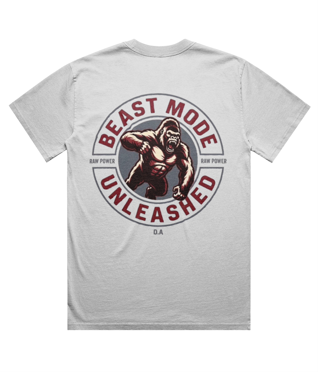 Beast Mode - Men's Oversized T-Shirt - Back