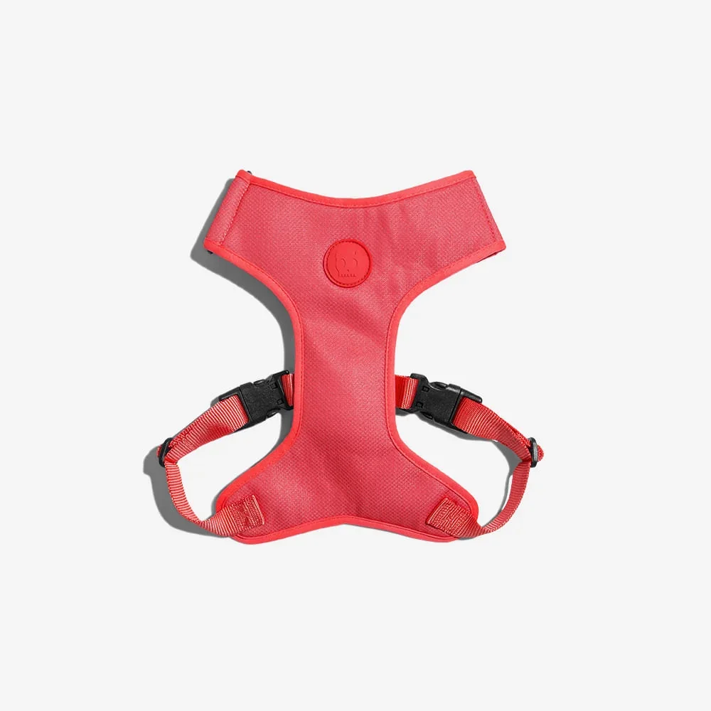 NEON CORAL ADJUSTABLE AIR MESH HARNESS | ZEEDOG