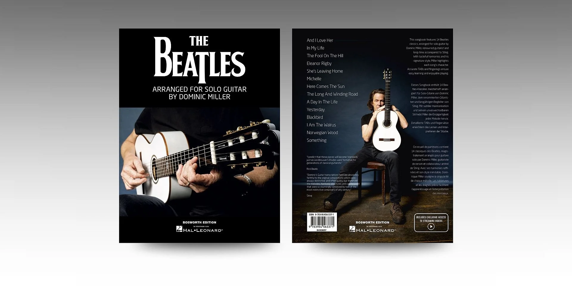 The Beatles Book arranged for solo guitar by Dominic mILLER