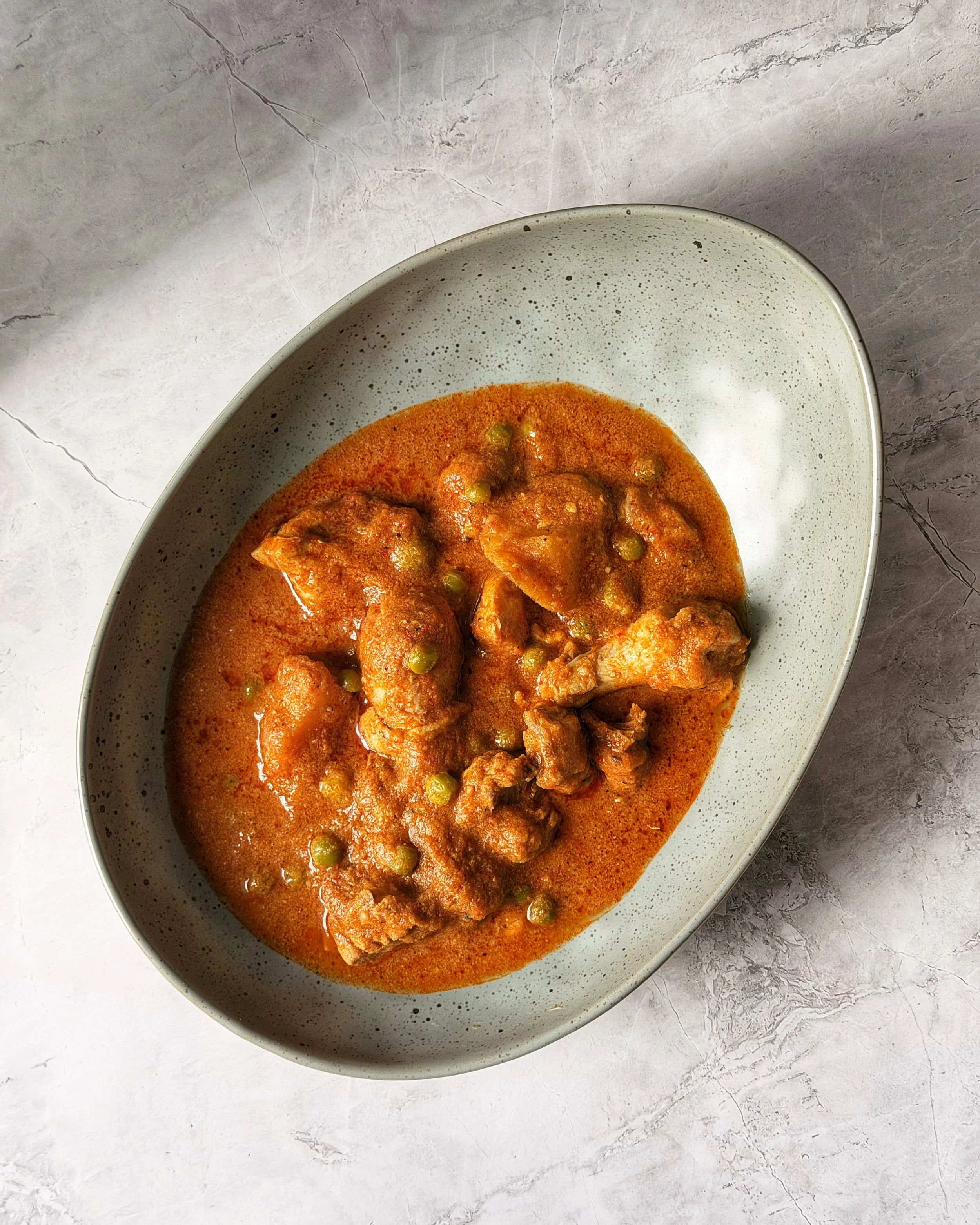East Indian Chicken Khuddi, Bottle Masala Chicken Curry