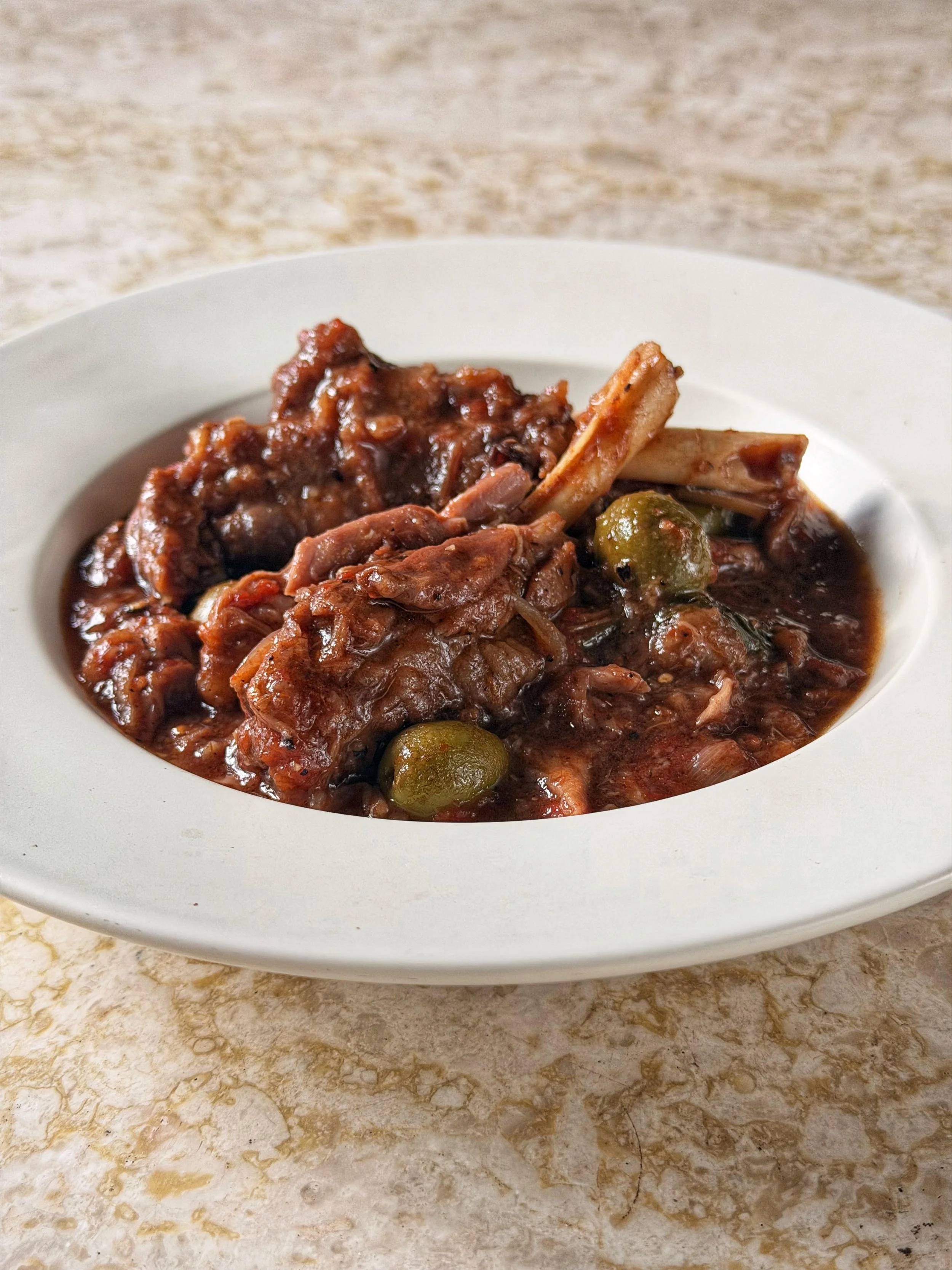 Lamb Shanks and Olive, Lebanese Lamb Shanks