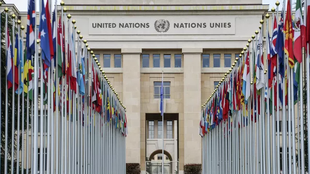 Das Gebäude der UNO in Genf