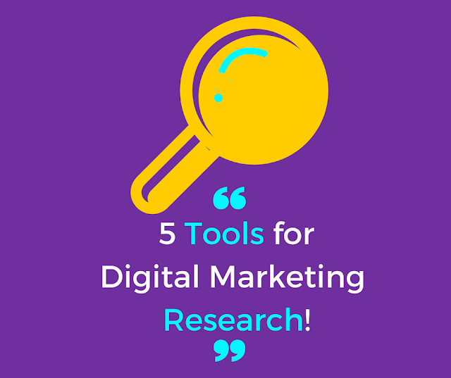 NK the Marketer graphic — illustration representing digital marketing research tools