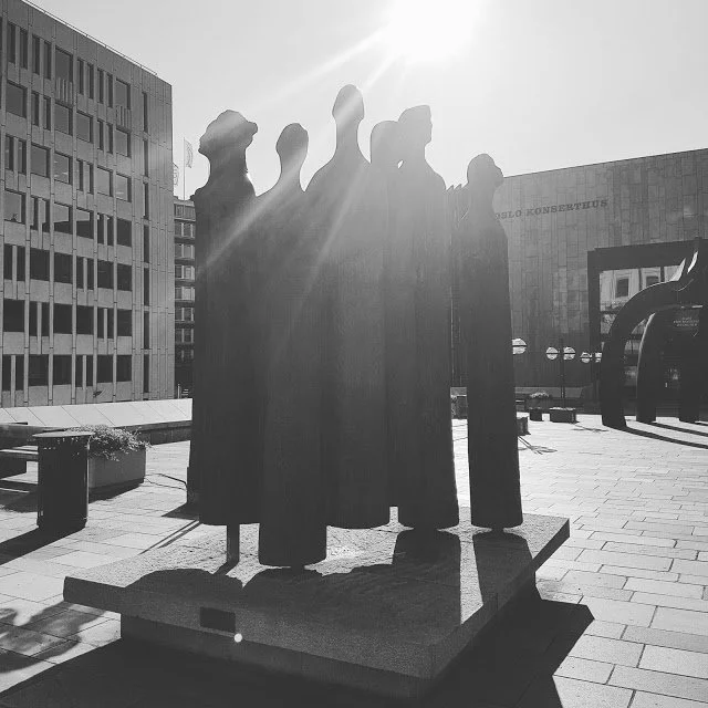 Beautiful sculpture in Vika, Oslo
