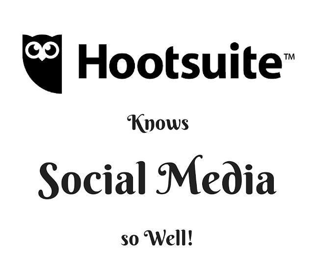 NK the Marketer graphic reviewing Hootsuite as a social media management platform
