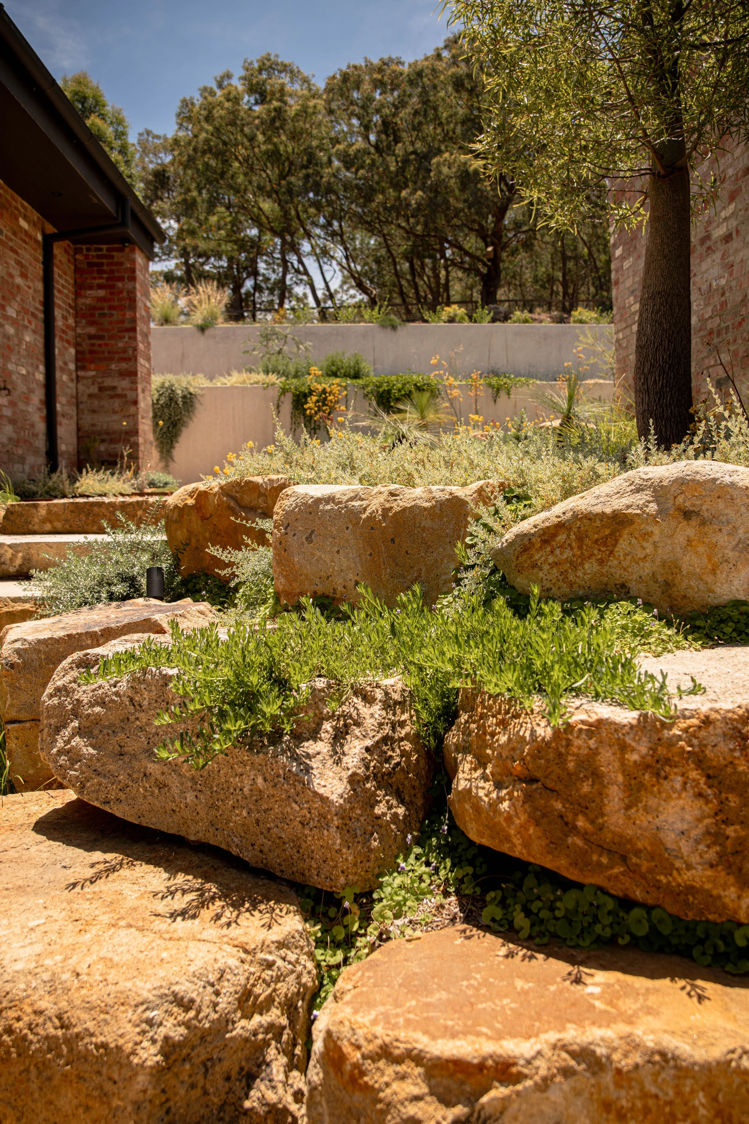 Honey Granite Boulders