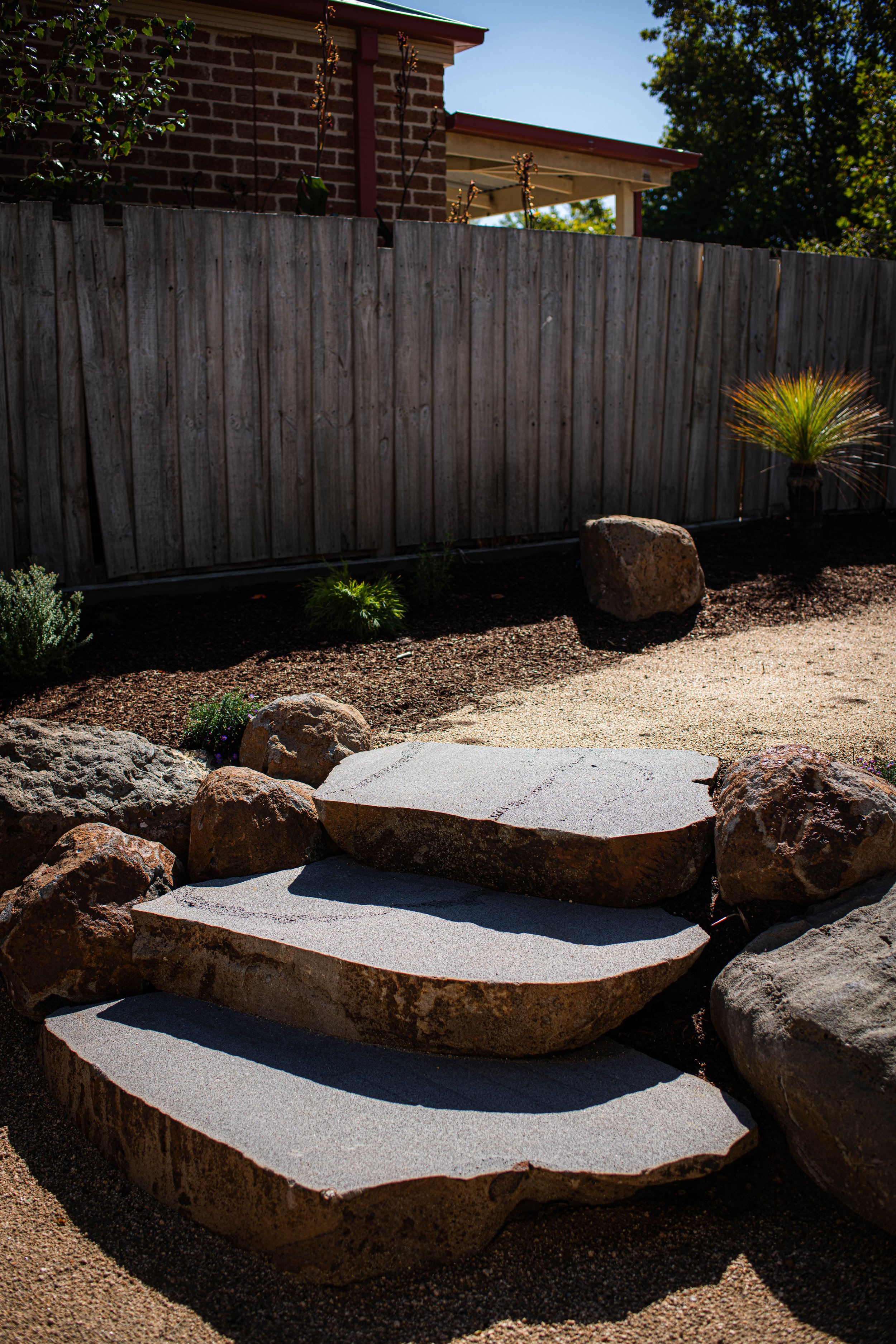 Sawn Basalt/Bluestone Steps