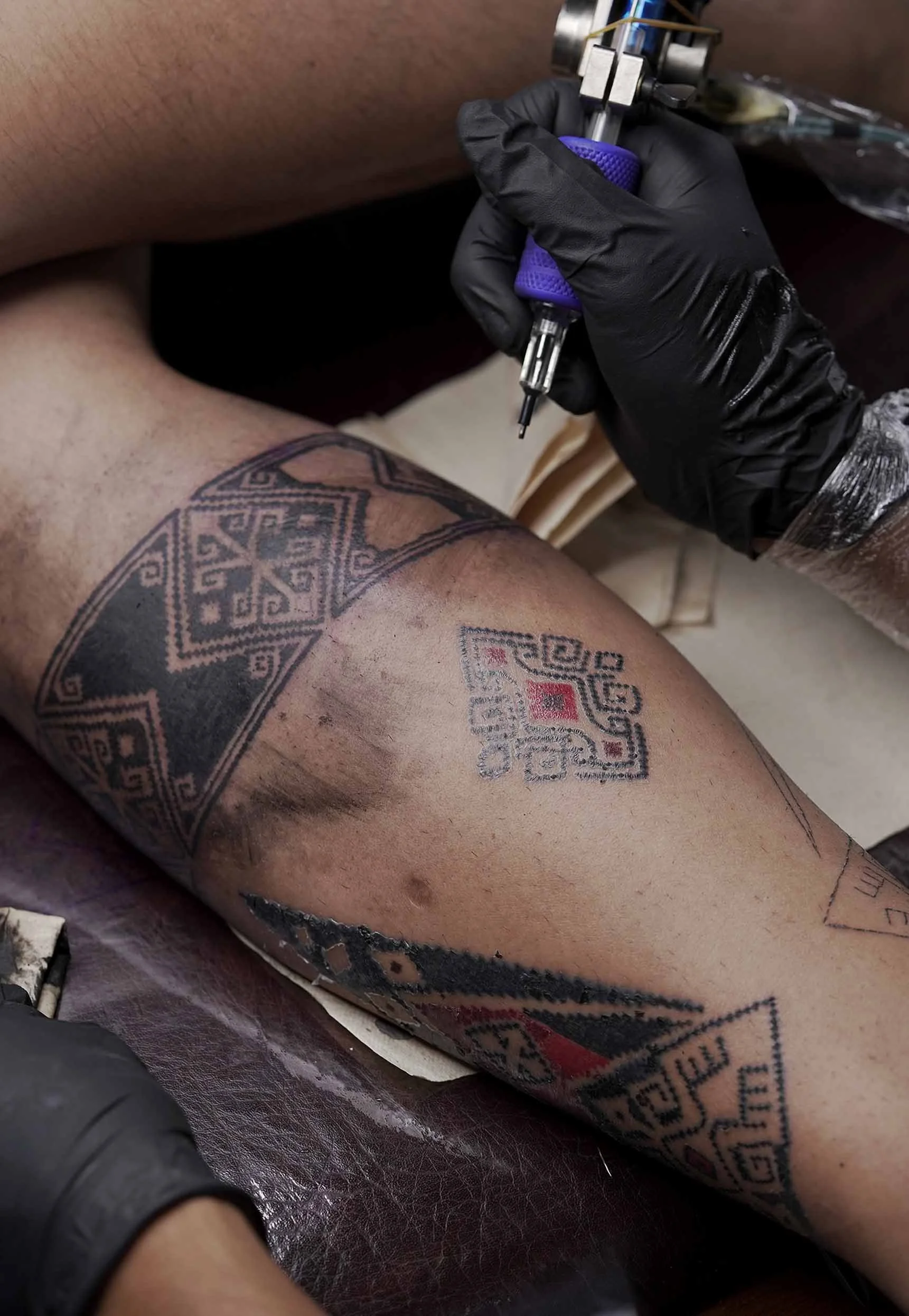 ornamental style tattoo by bali based tattoo artist designed with a story to tell through tattoo