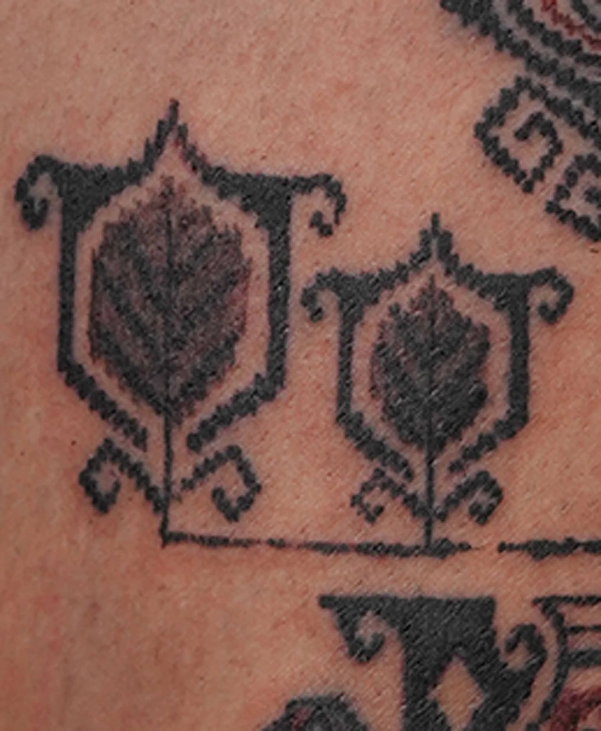 ornamental floral tattoo canggu