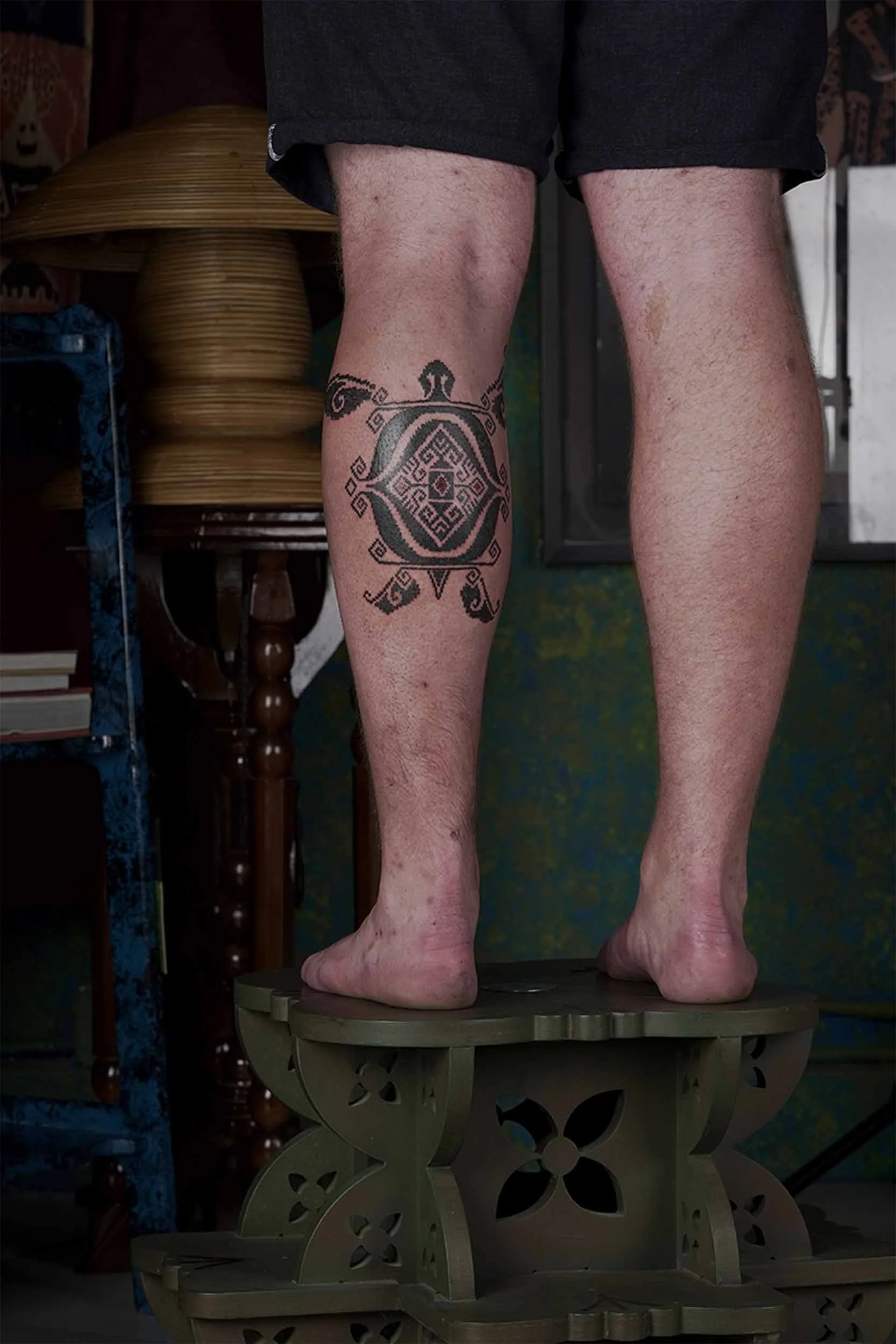 Ornamental Sea Turtle Tattoo in Bali
