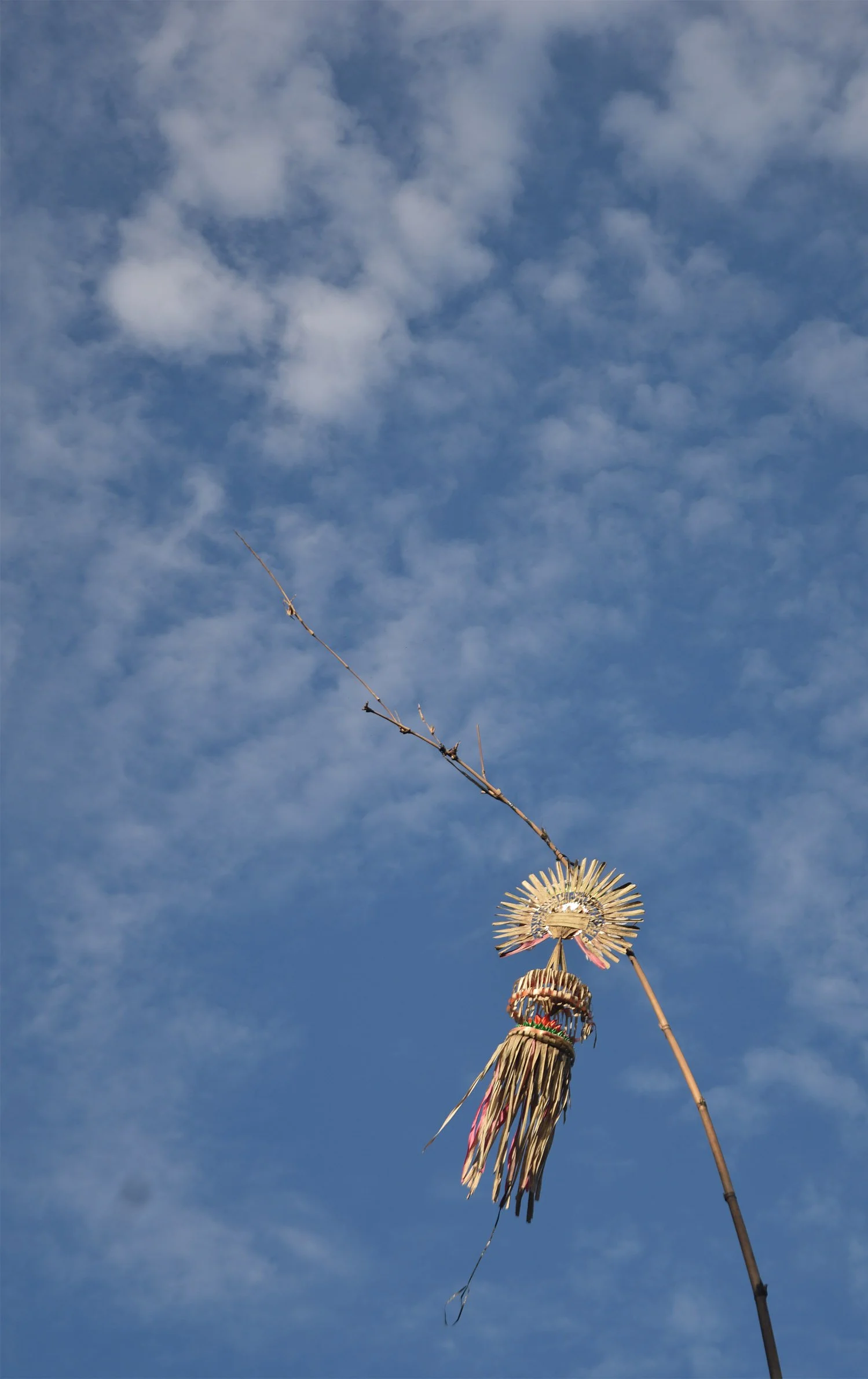 penjor with blue sky