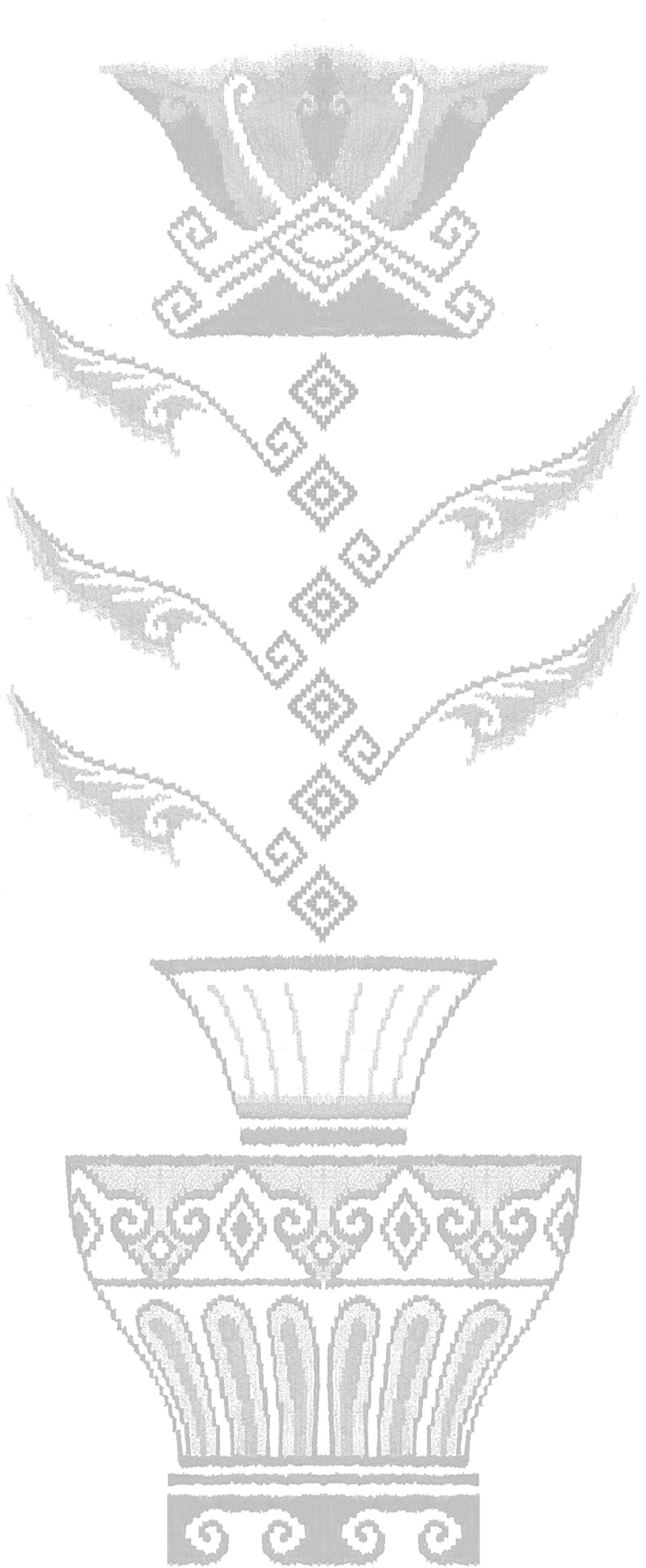 Floral Ornament Bali Tattoo design