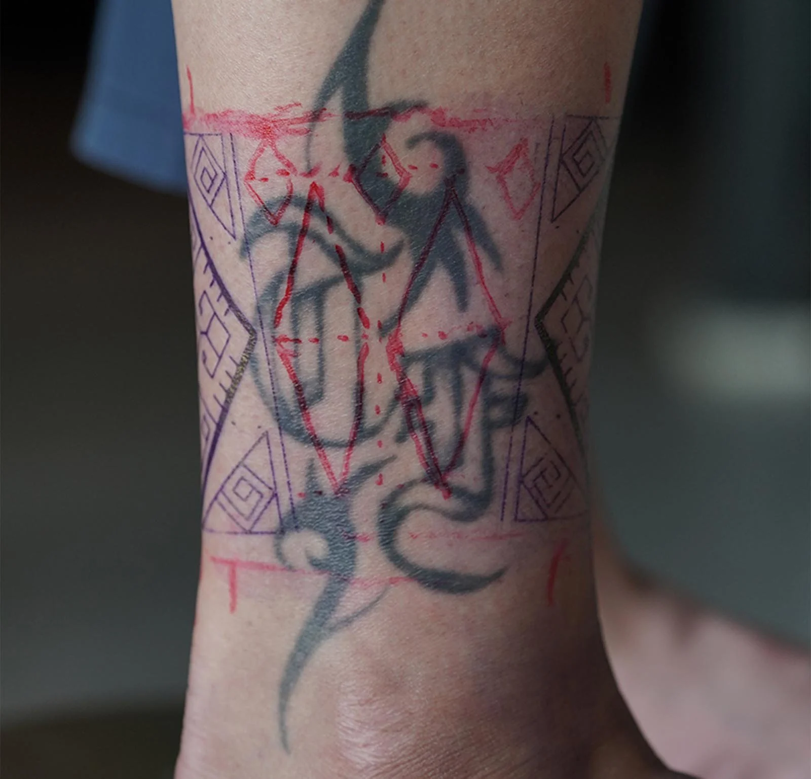 free hand sketch ornamental tattoo canggu