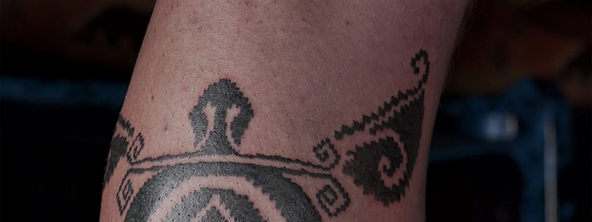 detail look of ornamental turtle with tenun texture style in bali