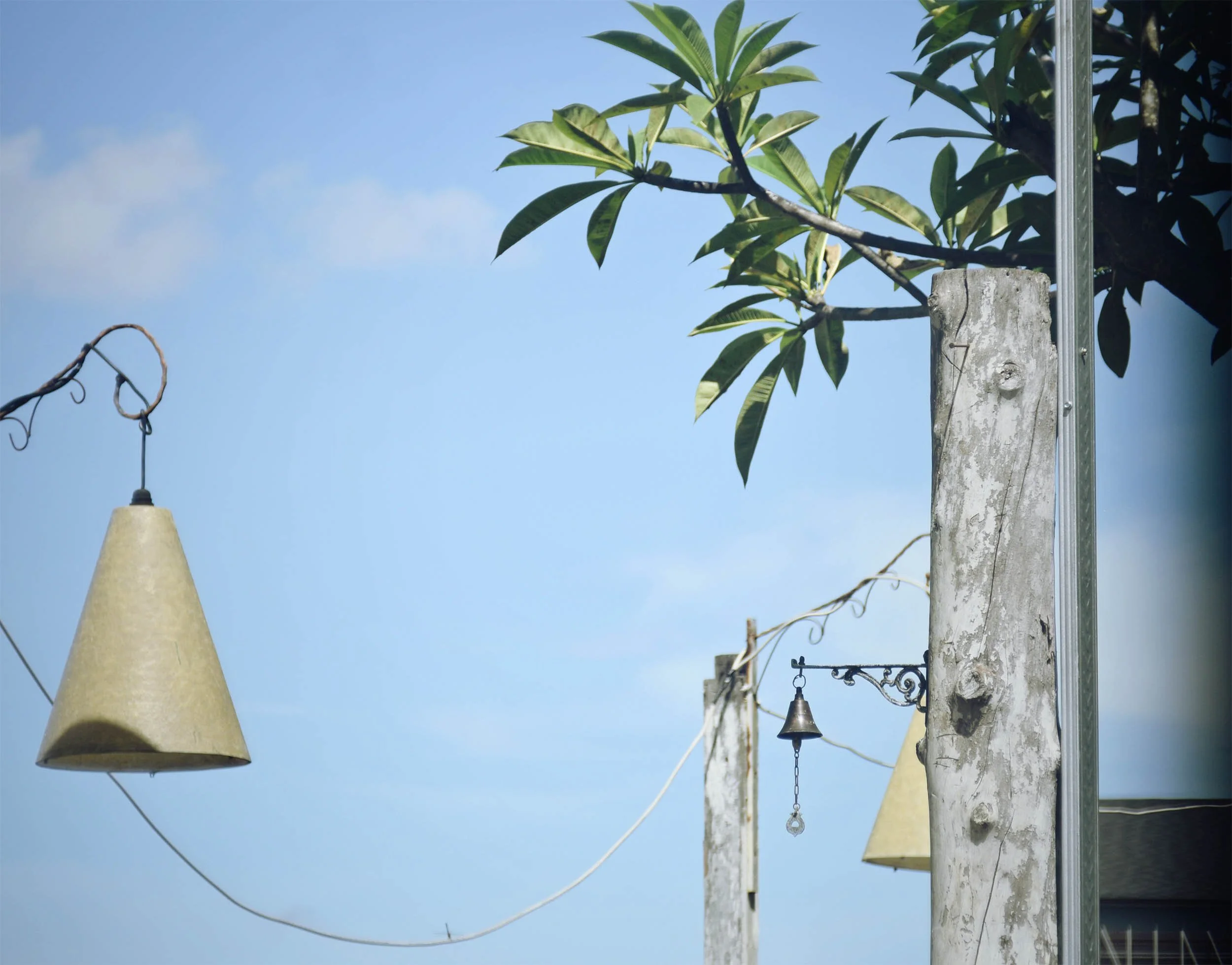 lamp with blue sky