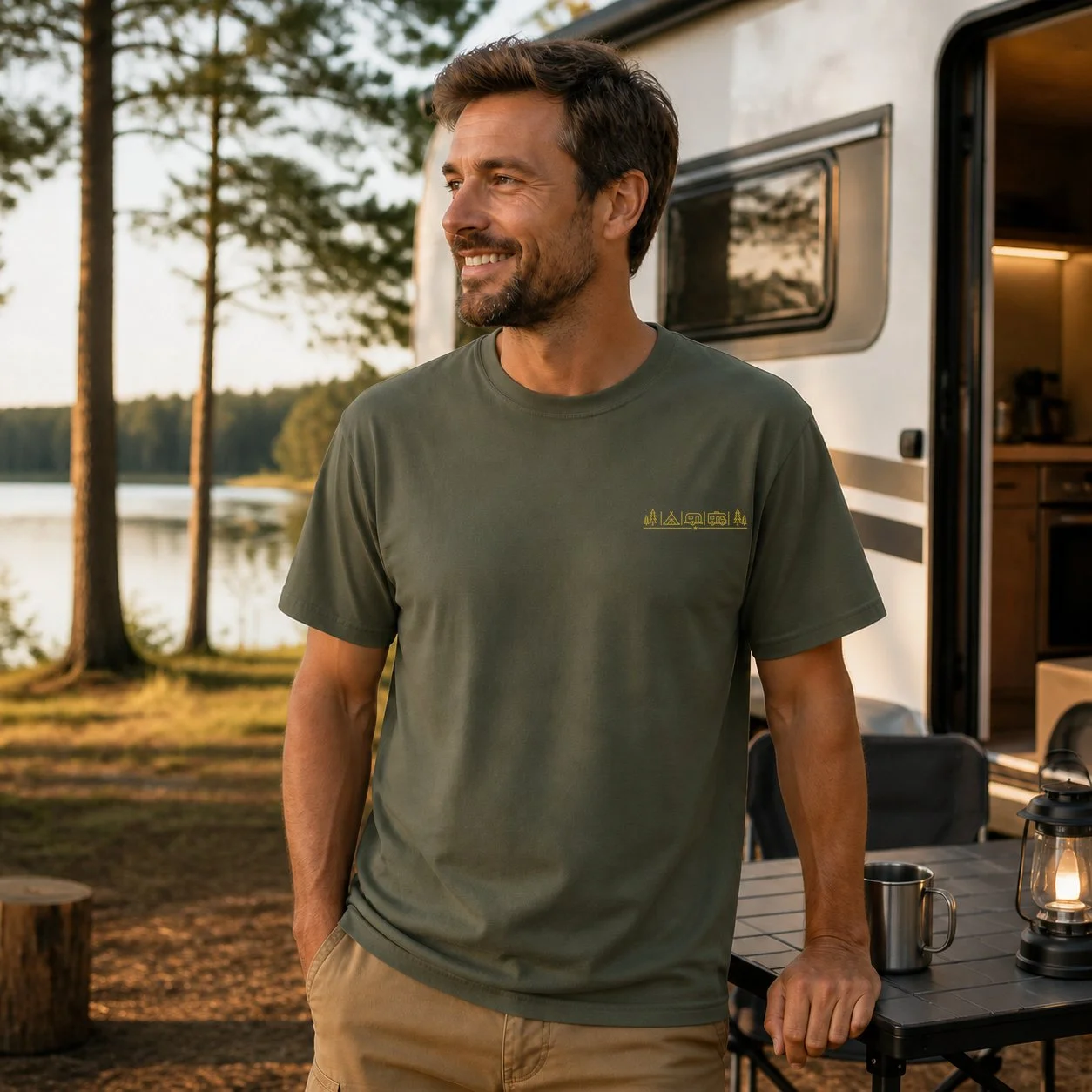 Campingwahnsinn Heavyweight T-Shirt