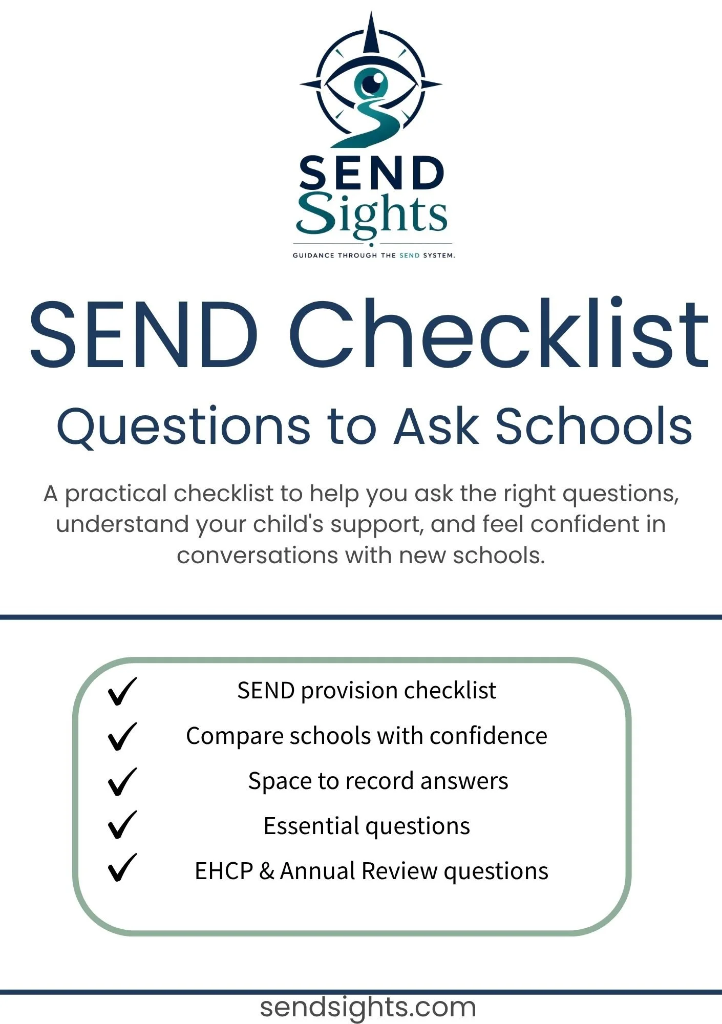 SEND Checklist - Questions to Ask Schools