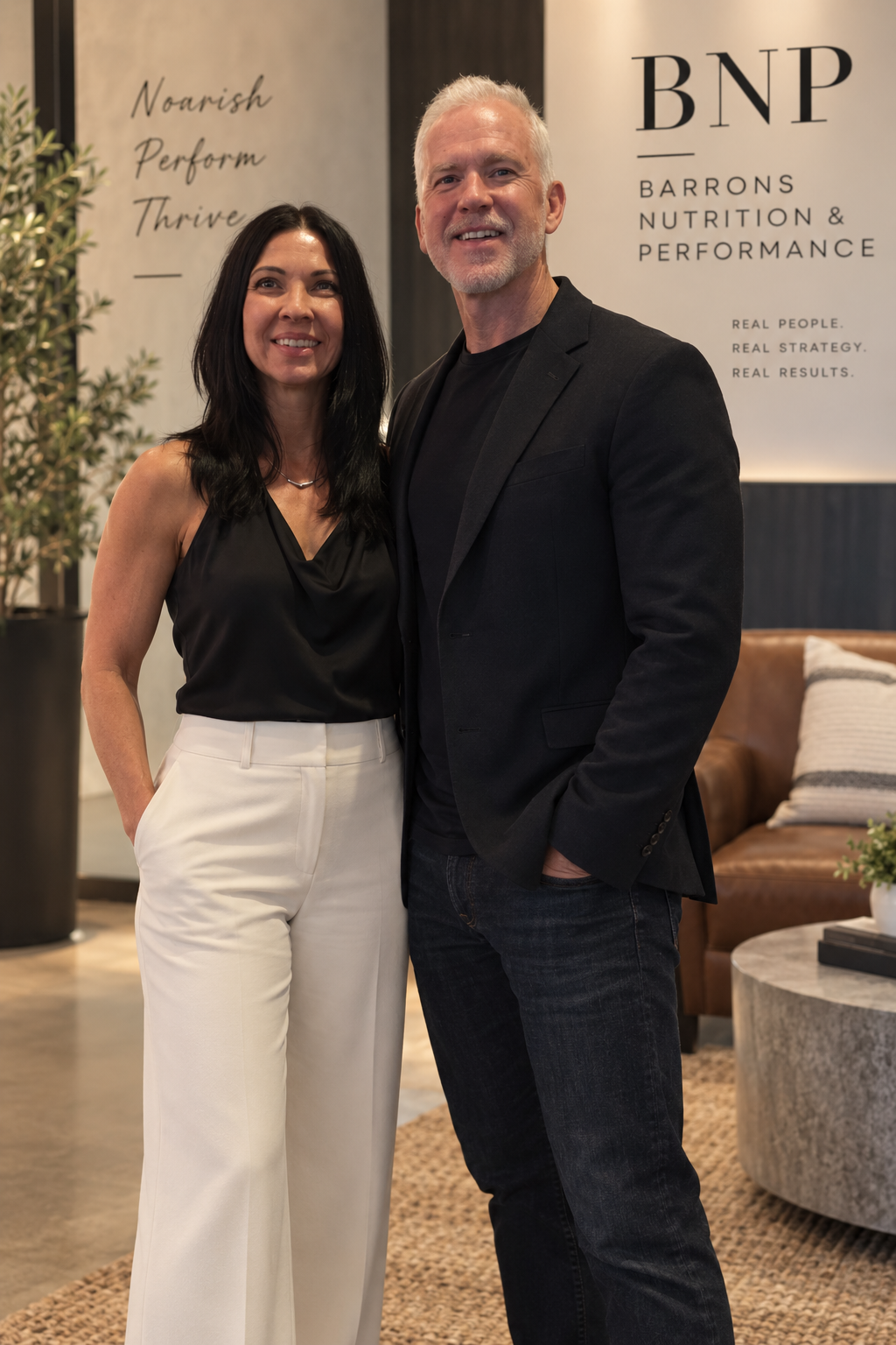 Melody and Steve Barrons, founders of Barrons Nutrition & Performance