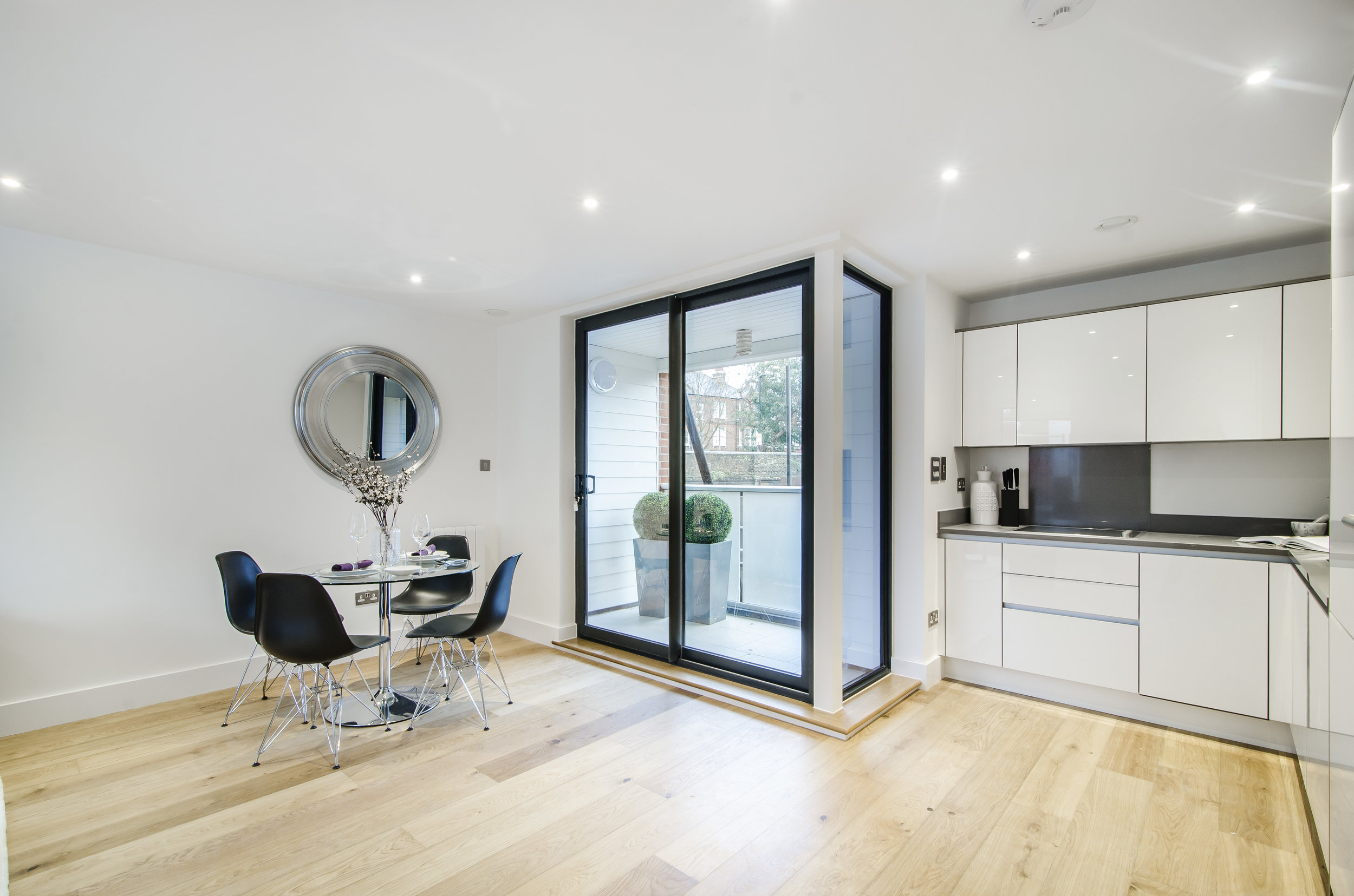 Lark Hall Quarter development interior kitchen and dining design