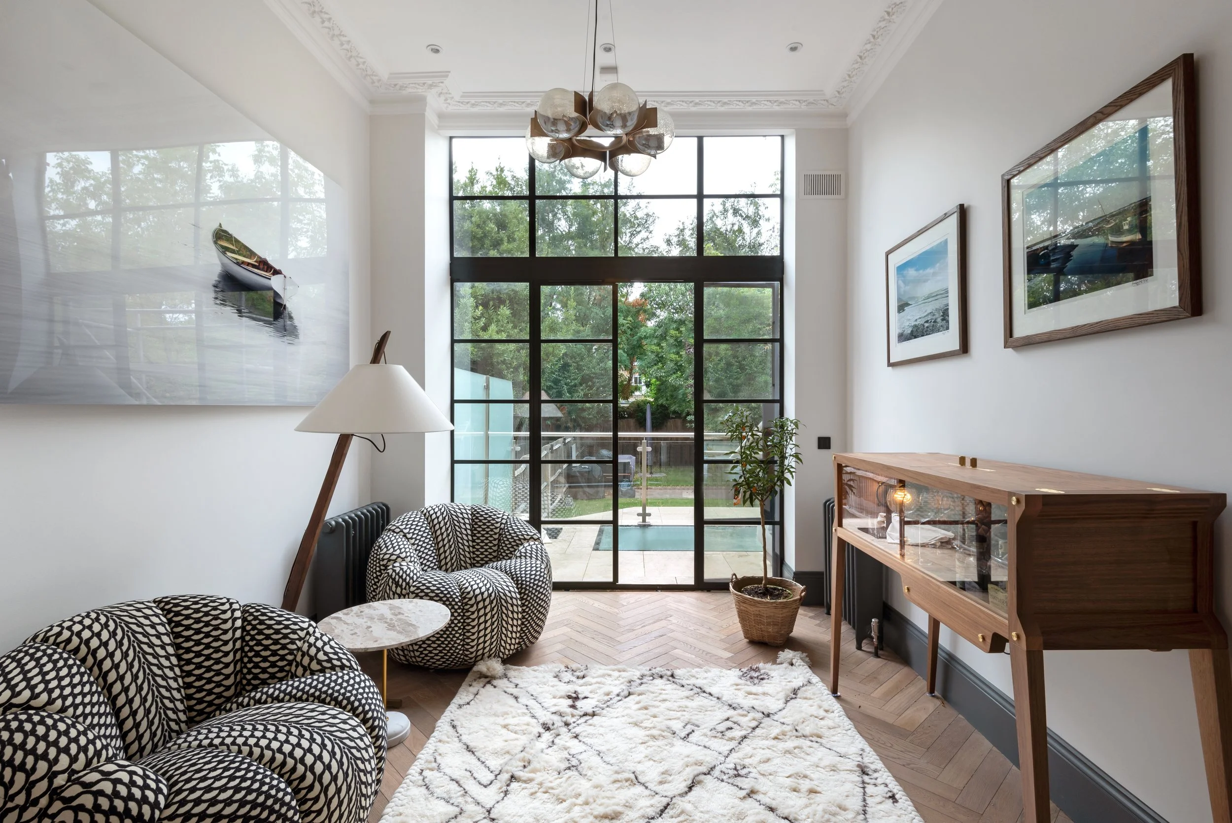 barnes design | full house refurbishment geraldine road | living-room
