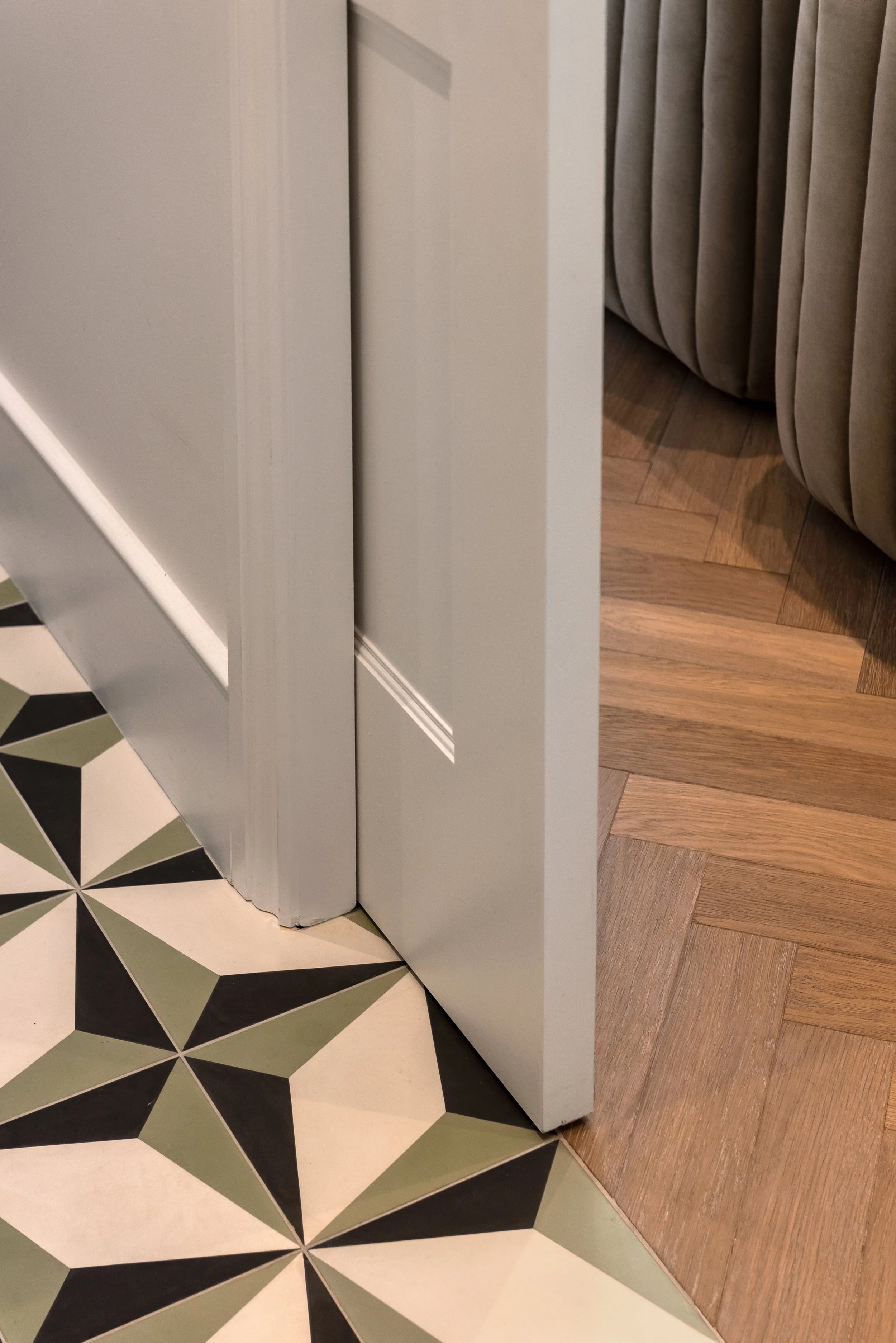 barnes design | full house refurbishment geraldine road | Hallway Design