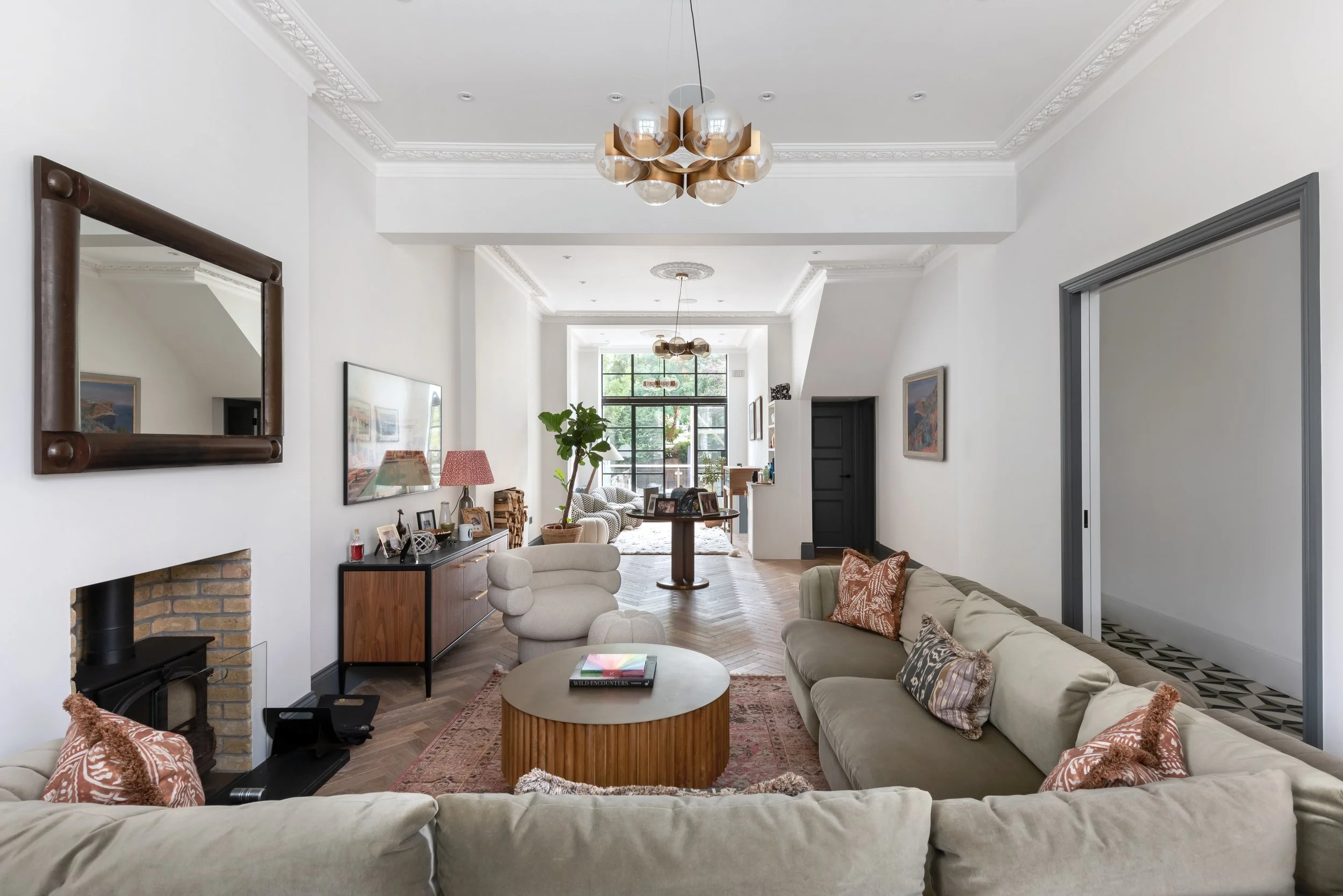 barnes design | full house refurbishment geraldine road | living-room