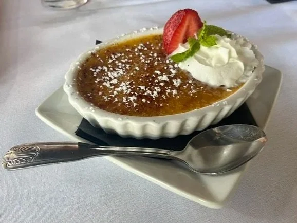 Mango Creme Brulee Titos Ceviche Pisco
