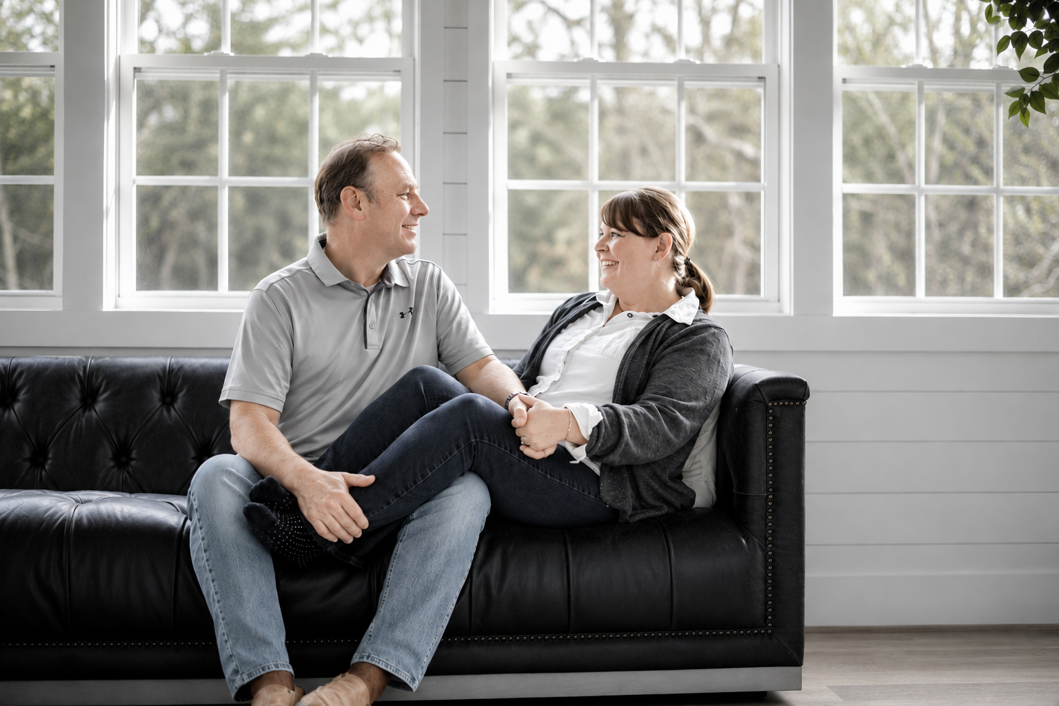 Joel and Annie Vernier at home in Mocksville and Bermuda Run area of North Carolina