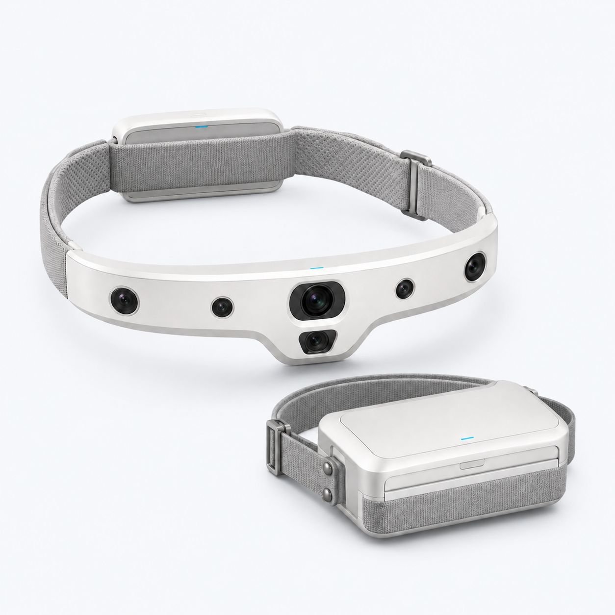 Ego Pro six-camera spatial data-capture system for synchronized real-world robot learning.