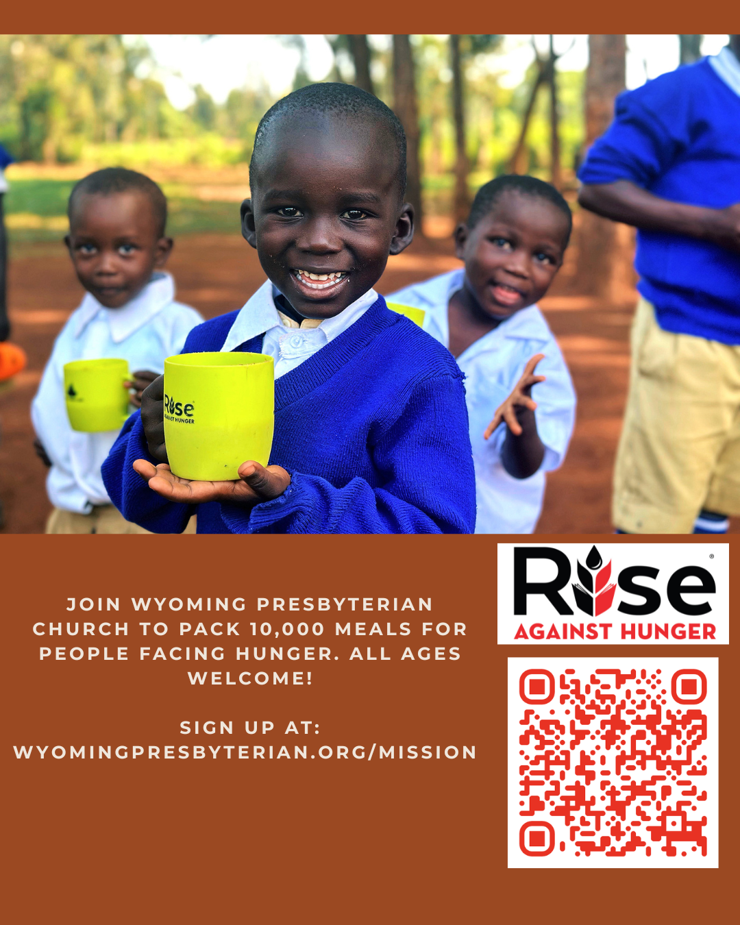 “Everybody Eats” - A WPC Mission Initiative:  Rise Against Hunger Meal Packing Event