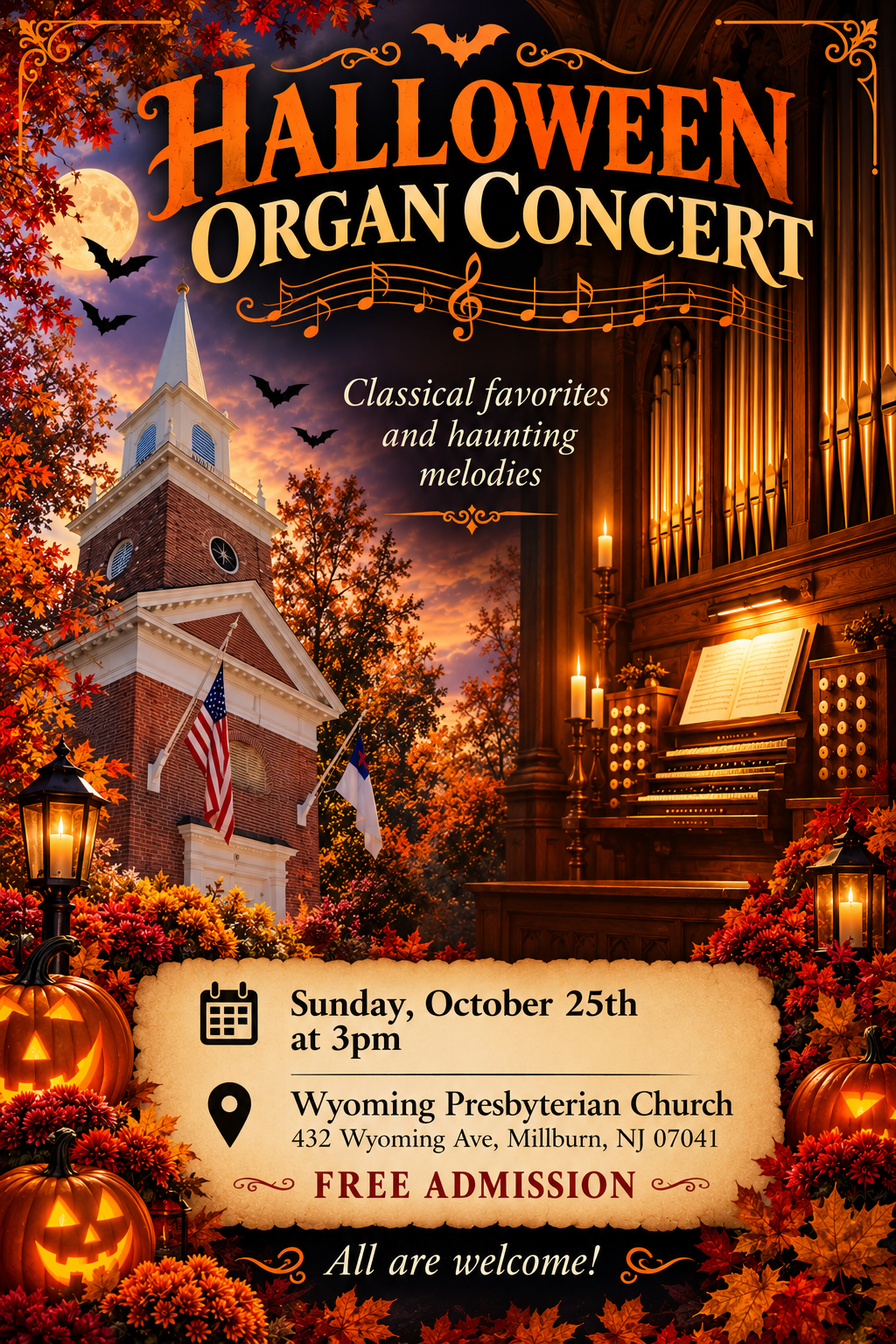 Haunting Harmonies: An Organ Concert for the Halloween Season